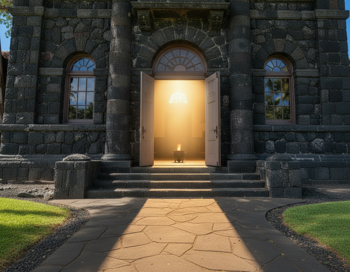 Standing at the Temple Door